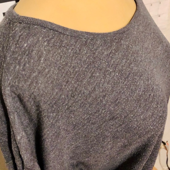 Grey Sweater w/ Lace-up Detail at Cuffs - Picture 5 of 6